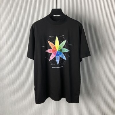 BALENCIAGA HOW DO YOU FEEL T-SHIRT MEDIUM FIT IN BLACK - Y004