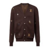 LOUIS VUITTON EMBROIDERED COTTON CARDIGAN - J007