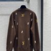 LOUIS VUITTON EMBROIDERED COTTON CARDIGAN - J007