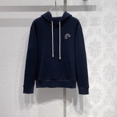 LOUIS VUITTON SIGNATURE HOODIE WITH EMBROIDERY - J001