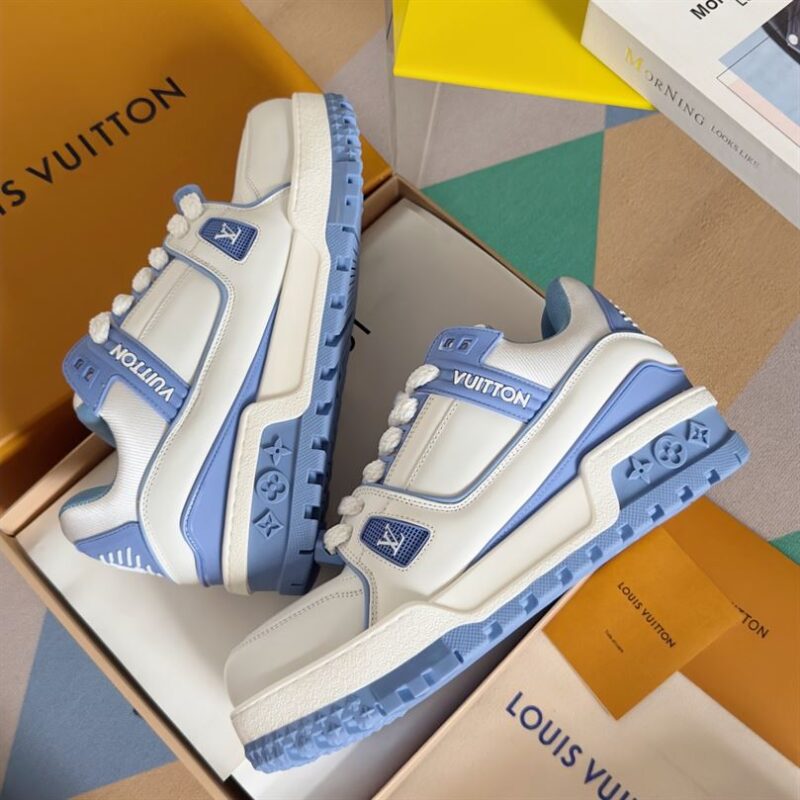 LOUIS VUITTON LV TRAINER MAXI SNEAKER BLUE - L023