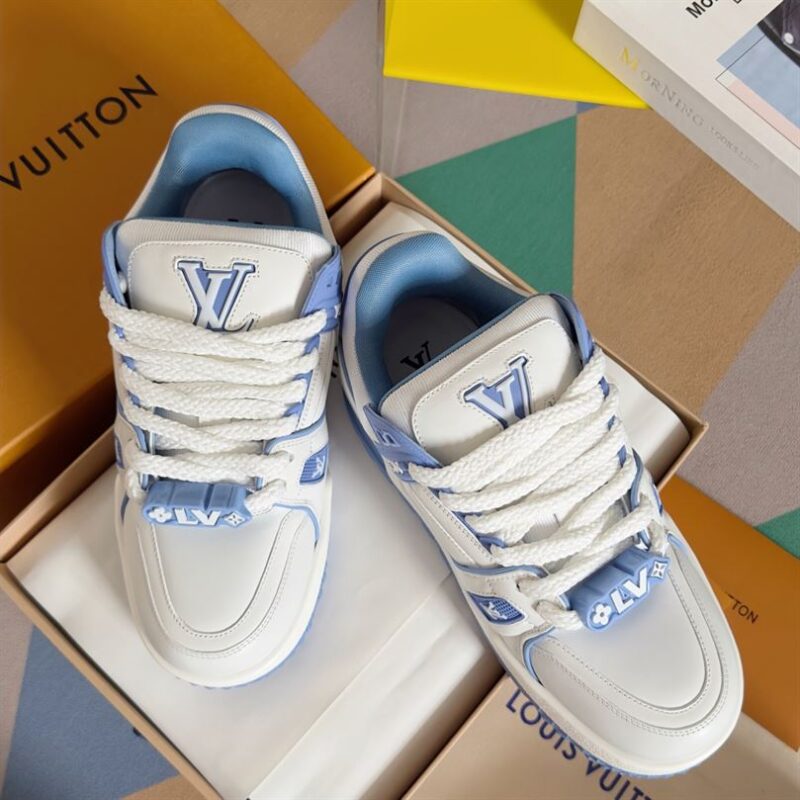 LOUIS VUITTON LV TRAINER MAXI SNEAKER BLUE - L023