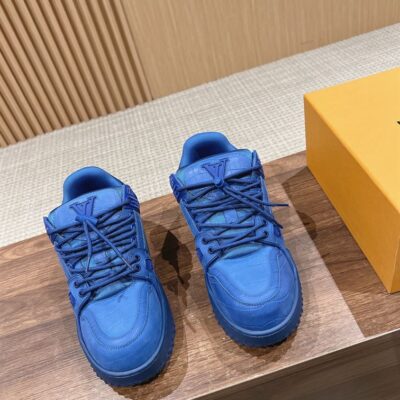 LOUIS VUITTON LV TRAINER MAXI SNEAKER BLUE - L029