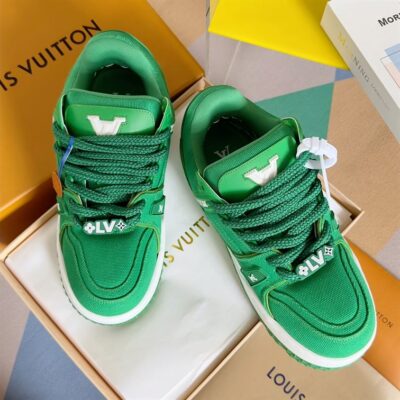 LOUIS VUITTON LV TRAINER MAXI SNEAKER GREEN - L045