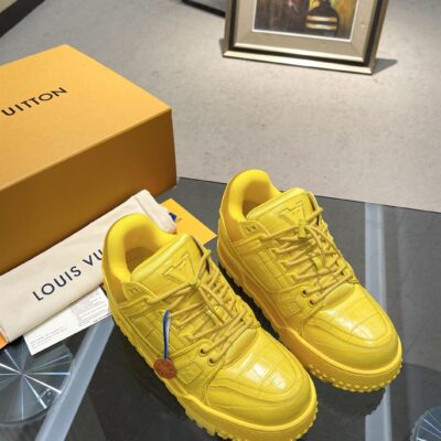 LOUIS VUITTON LV TRAINER MAXI SNEAKER YELLOW - L038