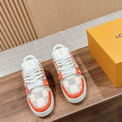 LOUIS VUITTON LV TRAINER SNEAKER ORANGE - L041