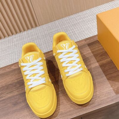 LOUIS VUITTON LV TRAINER SNEAKER YELLOW - L082