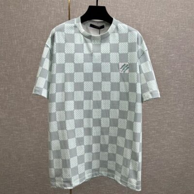 OUIS VUITTON PRINTED SHORT-SLEEVED COTTON T-SHIRT