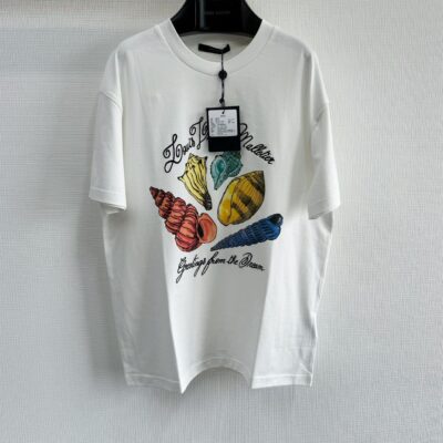 LOUIS VUITTON PRINTED SHORT-SLEEVED COTTON T-SHIRT