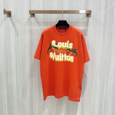 LOUIS VUITTON SHORT-SLEEVED COTTON CREWNECK - V008