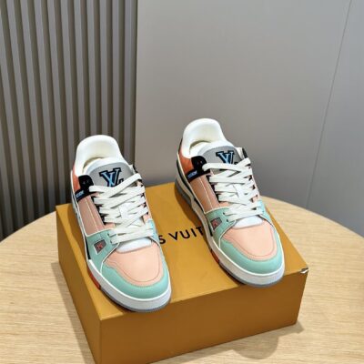 LOUIS VUITTON SNEAKER LV TRAINER ORANGE - L065