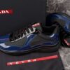 PRADA AMERICA'S CUP SNEAKERS BLACK BLUE - P005