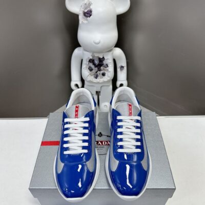 PRADA AMERICA'S CUP SNEAKERS BLUE SILVER - P008