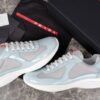 PRADA AMERICA'S CUP SNEAKERS SILVER CELESTE - P006