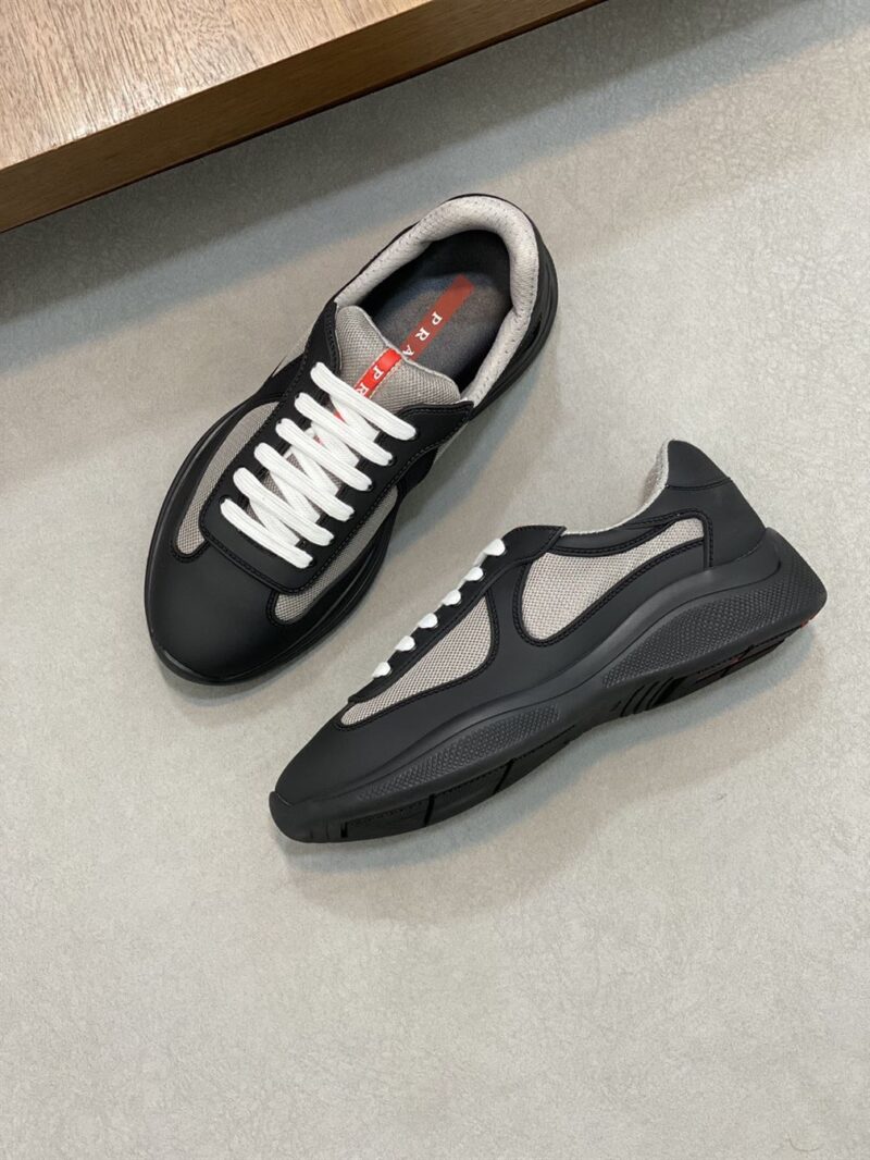 PRADA AMERICA'S CUP SOFT RUBBER AND BIKE FABRIC SNEAKERS - P023