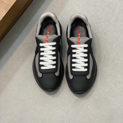 PRADA AMERICA'S CUP SOFT RUBBER AND BIKE FABRIC SNEAKERS - P023