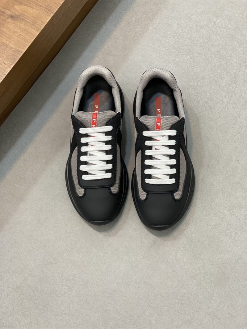 PRADA AMERICA'S CUP SOFT RUBBER AND BIKE FABRIC SNEAKERS - P023