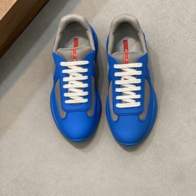 PRADA AMERICA'S CUP SOFT RUBBER AND BIKE FABRIC SNEAKERS - P024