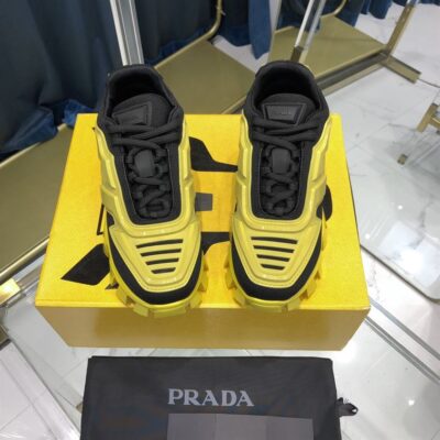 PRADA CLOUDBUST THUNDER SNEAKERS BLACK YELLOW - P011