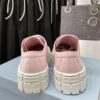 PRADA DOUBLE WHEEL RE-NYLON GABARDINE SNEAKERS PINK - P067