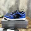 PRADA DOWNTOWN LEATHER SNEAKERS BLUE - P041