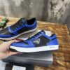 PRADA DOWNTOWN LEATHER SNEAKERS BLUE - P041