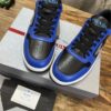 PRADA DOWNTOWN LEATHER SNEAKERS BLUE - P041