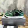 PRADA DOWNTOWN LEATHER SNEAKERS GREEN - P040