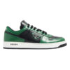 PRADA DOWNTOWN LEATHER SNEAKERS GREEN - P040