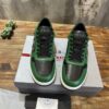 PRADA DOWNTOWN LEATHER SNEAKERS GREEN - P040