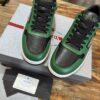 PRADA DOWNTOWN LEATHER SNEAKERS GREEN - P040