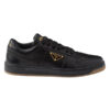 PRADA DOWNTOWN NAPPA LEATHER SNEAKERS BLACK - P044