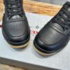 PRADA DOWNTOWN NAPPA LEATHER SNEAKERS BLACK - P044