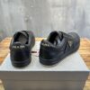 PRADA DOWNTOWN NAPPA LEATHER SNEAKERS BLACK - P044