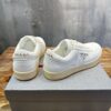 PRADA DOWNTOWN NAPPA LEATHER SNEAKERS IVORY - P043