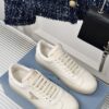 PRADA LEATHER SNEAKERS IVORY - P049