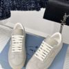 PRADA LEATHER SNEAKERS PUMICE STONE - P048