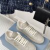 PRADA LEATHER SNEAKERS PUMICE STONE - P048