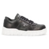 PRADA LOGO PLAQUE LACE UP SNEAKERS - P050