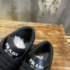 PRADA LOGO PLAQUE LACE UP SNEAKERS - P050