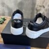 PRADA LOGO PLAQUE LACE UP SNEAKERS - P050