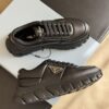 PRADA PADDED NAPPA LEATHER SNEAKERS BLACK - P053