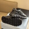 PRADA PADDED NAPPA LEATHER SNEAKERS BLACK - P053