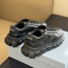 PRADA PADDED NAPPA LEATHER SNEAKERS BLACK - P053