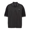 PRADA PIQUE POLO SHIRT WITH RE-NYLON DETAIL - A004