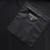 PRADA STRETCH COTTON POLO SHIRT WITH RE-NYLON DETAILS - A001