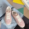 PRADA SUEDE SNEAKERS ALABASTER PINK - P052