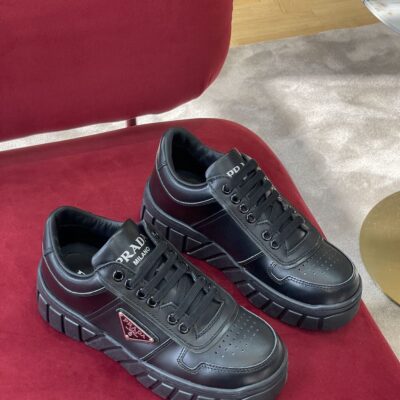 PRADA VOLUMINOUS SNEAKERS BLACK - P059