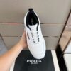 PRADA WHITE LEATHER SNEAKERS - P058