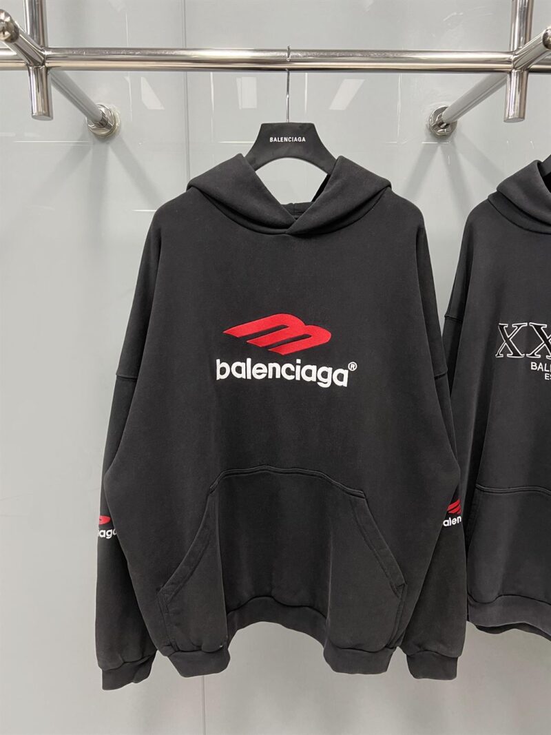 BALENCIAGA 3B SPORTS ICON COTTON HOODIE - BH035